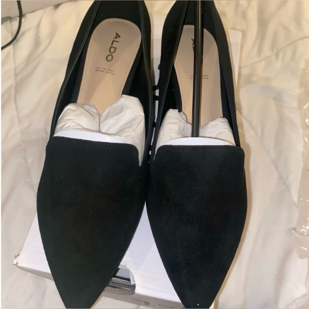 ALDO Vigoma Black Loafers Size 7.5M